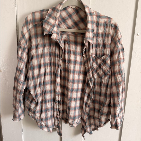 POL Tops - POL Multicolor Plaid Shirt